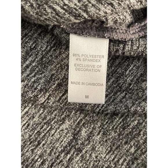 Cuddl Duds Cardigan Sweater Women’s Size M Gray Black PepperComfy Casual Leisure - Picture 12 of 16